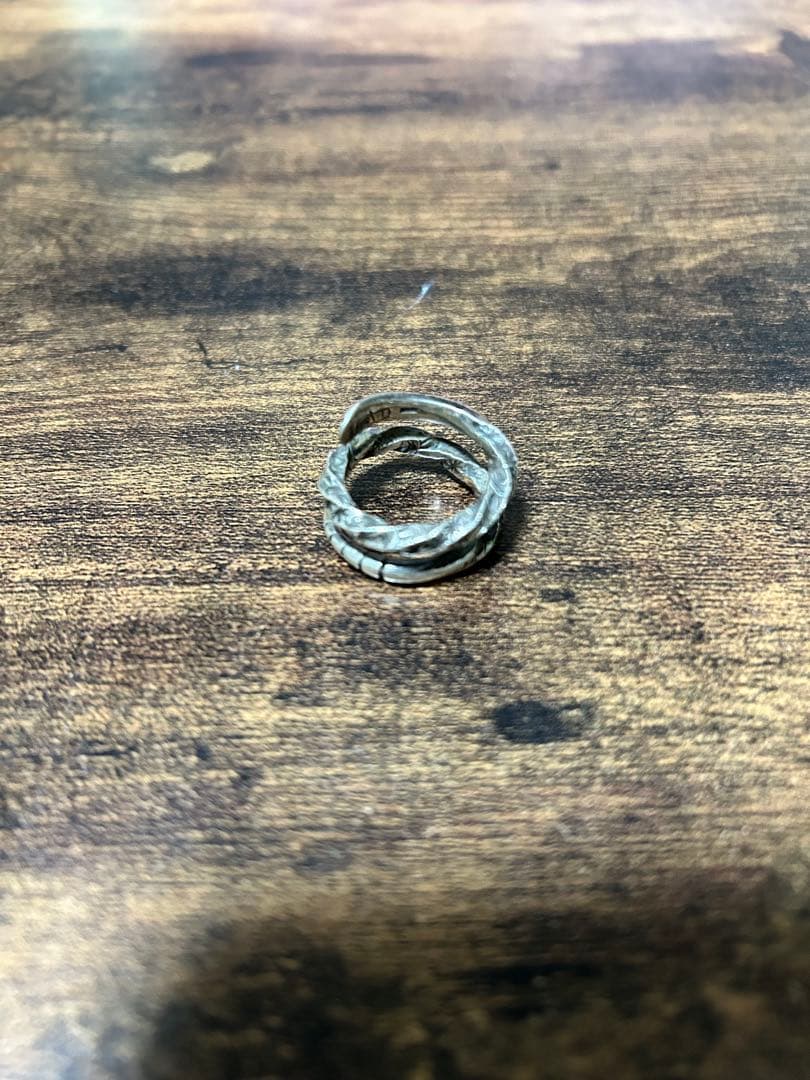 シルバー スネークリング 約17号