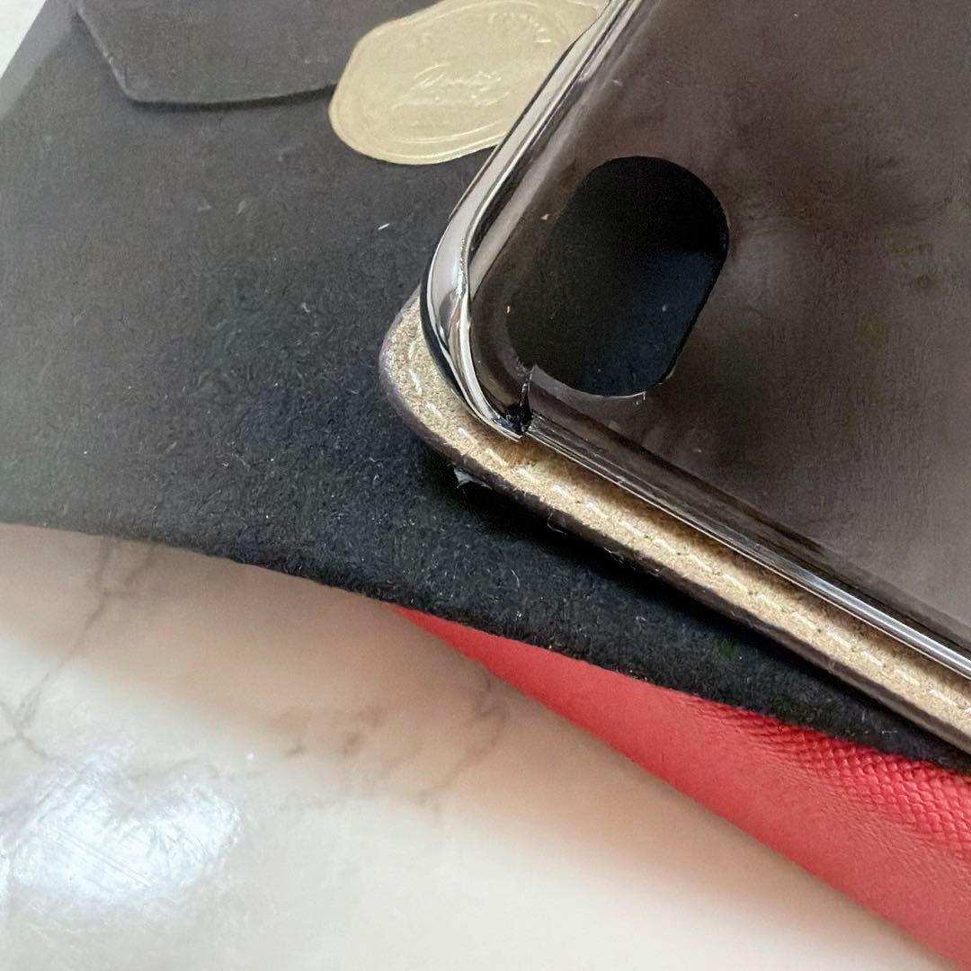 ⑩ ボナベンチュラ　ケース　iPhone Xs X エトープ×グレージュ