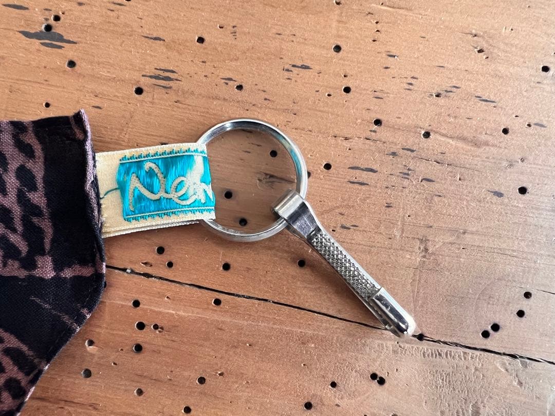 Nemeth ネメス:滲み抜染&着抜プリントバンダナ:ベルトループ装着可:美品