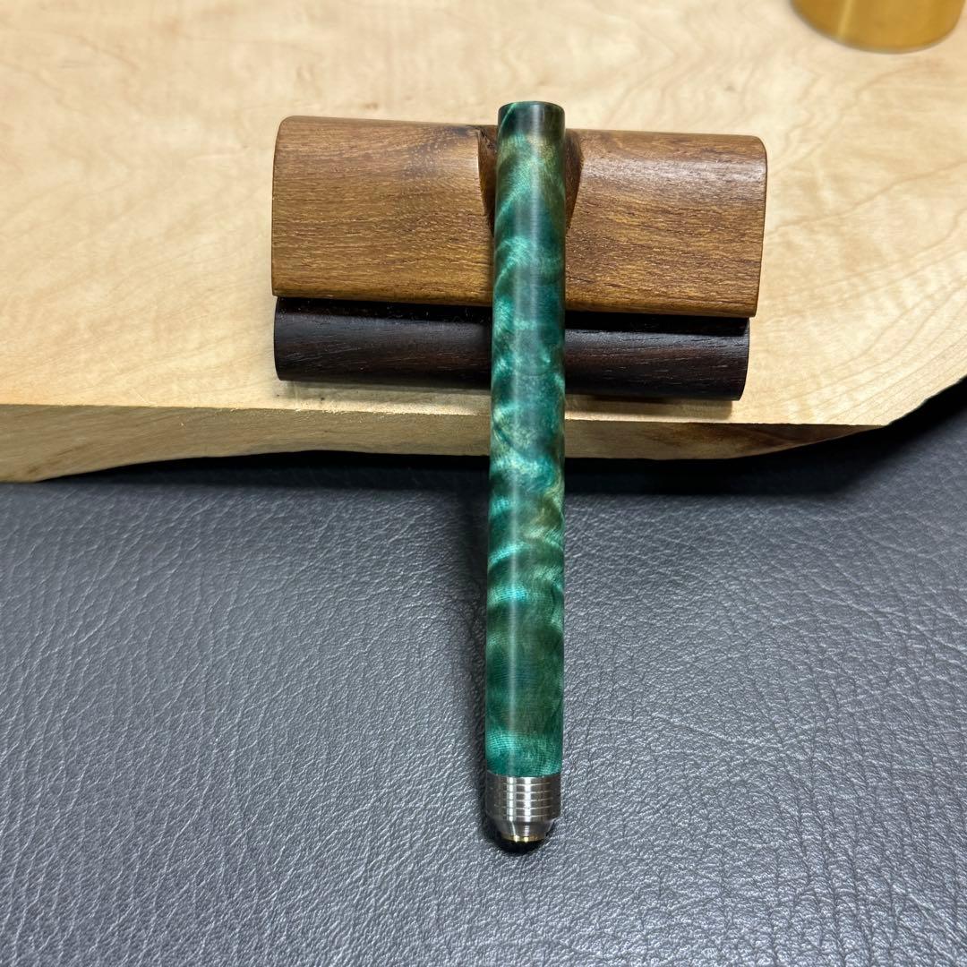 135栃トラ杢スタビ　PG-5用カスタム木軸　低重心Rグルーブ(溝)タイプステン