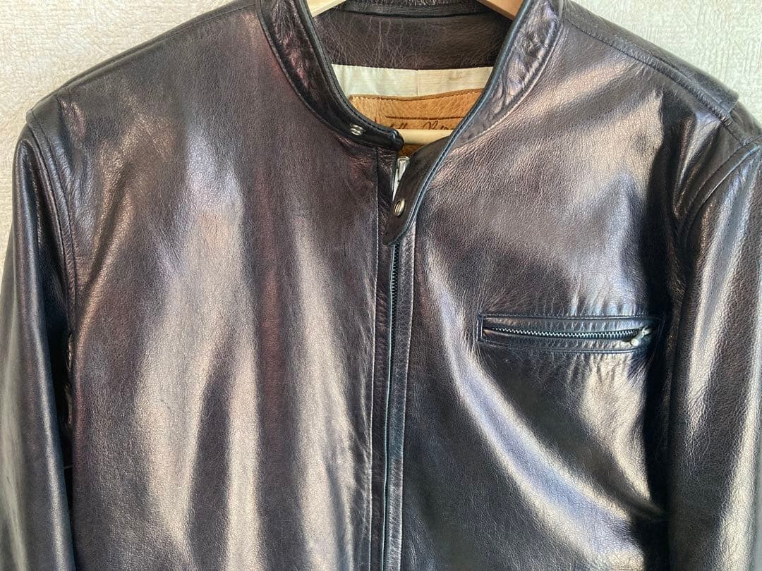 YELLOW BROS 日本製　シングルライダースジャケット