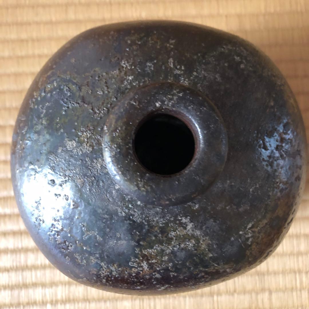 丹波焼　大上昇　扁壺　昭和期