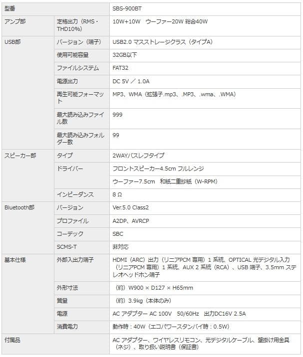 と*ん様 【美品】真空管アンプ サウンドバー SBS-900BT