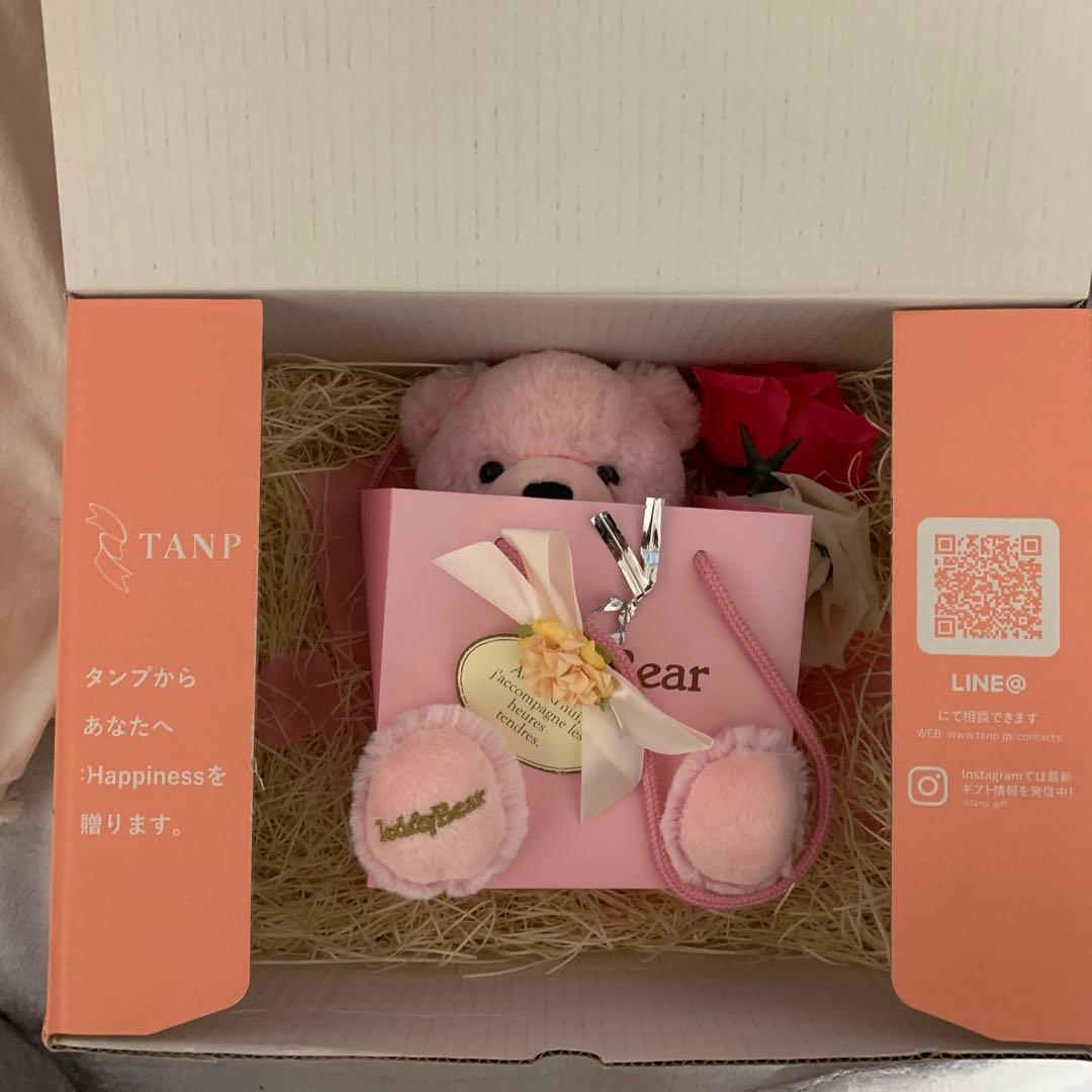 テディベア ピンク アメジスト ネックレスセット