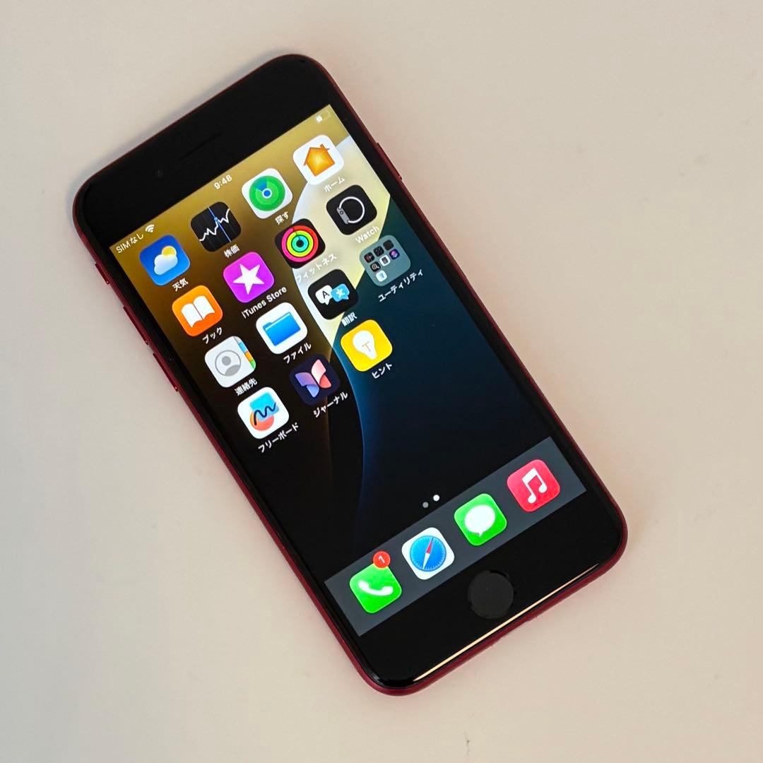 413美品【電池新品100％表示】iPhone SE3 128GB レッド