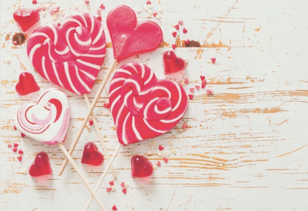 バレンタイン背景布【ハートC】サンプル　ペット撮影用　トリミングチョーカー販売中