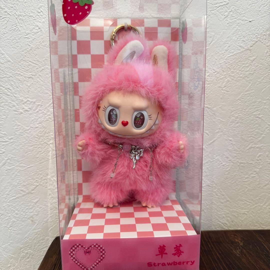 【海外限定】ZIMOMO LABUBU strawberry neonpink