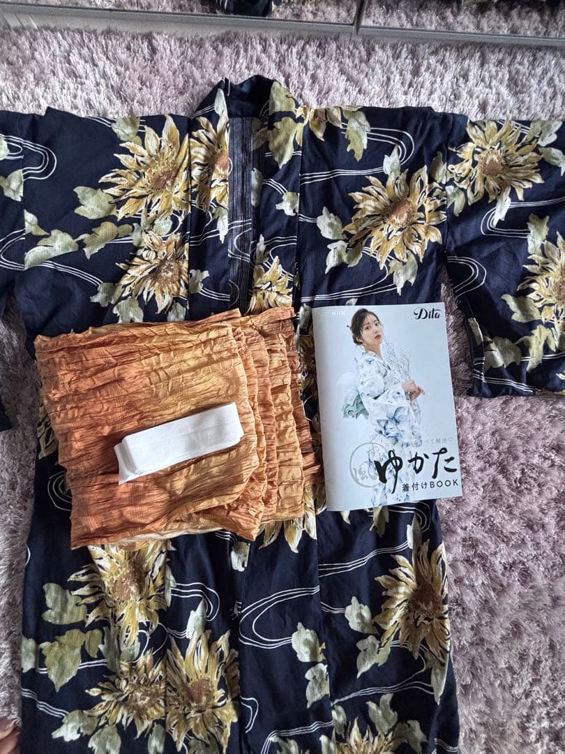 Dita 浴衣 夏色の向日葵しらべ(藍)
