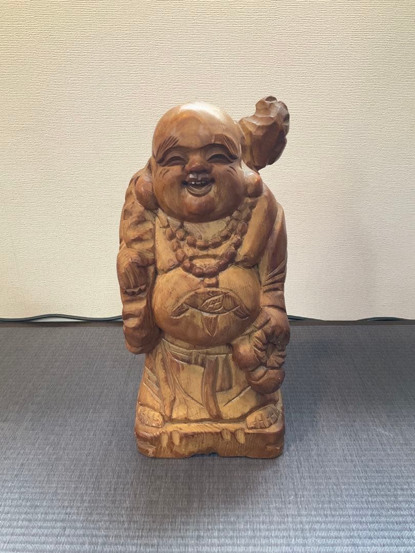 【レトロ】布袋様の一刀彫、こけし　14体【体長　約15㎝〜45㎝】