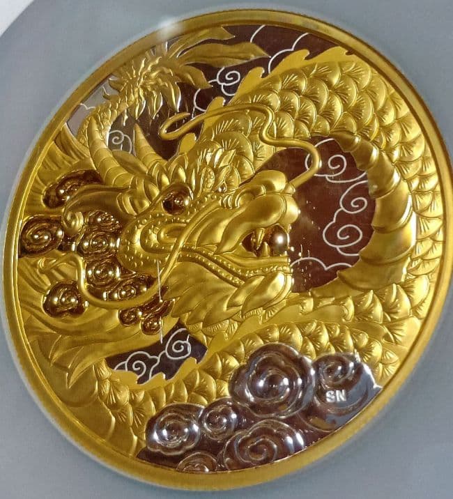 ngc 2023　PF70 Ultra Cameo　天龍　5オンス　銀貨　限定品