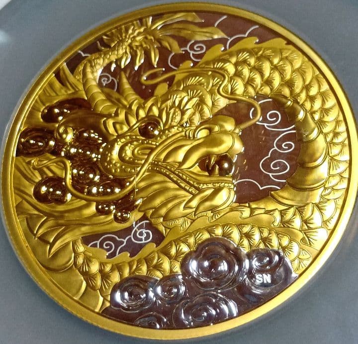 ngc 2023　PF70 Ultra Cameo　天龍　5オンス　銀貨　限定品