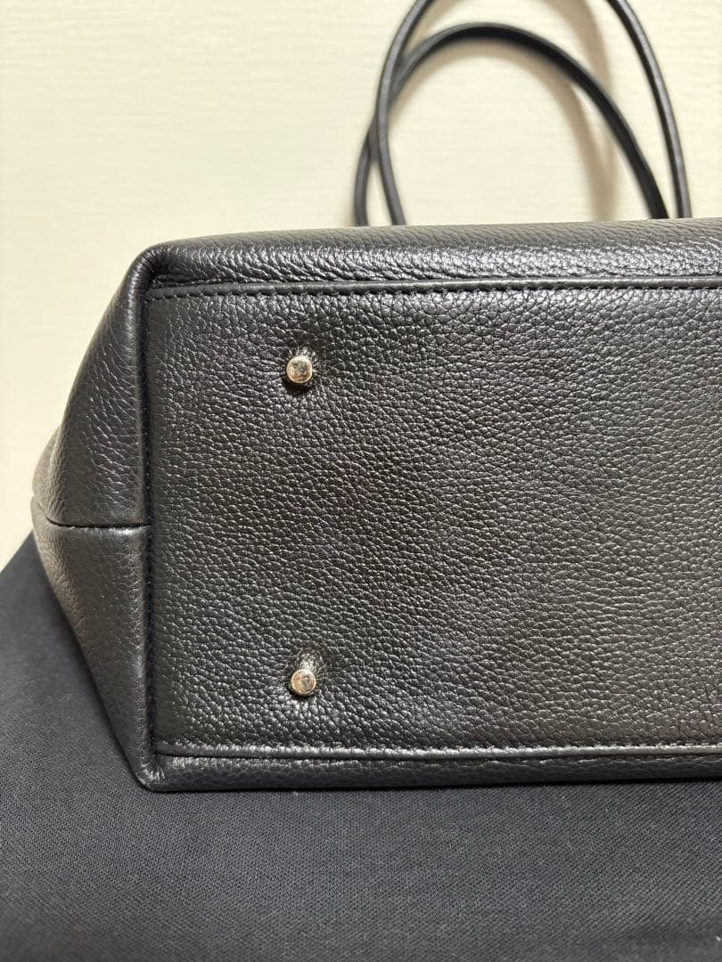 RATOM トートバッグ 本革 黒　シンプル A4収納可能 ビジネス 通勤