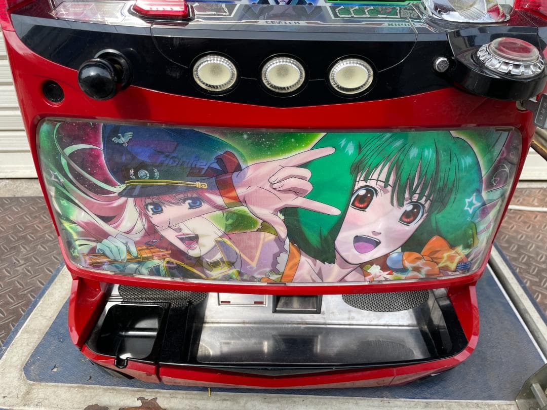 ★ パチスロ 実機 初代 マクロス F フロンティア 不要 ドア設定キー有