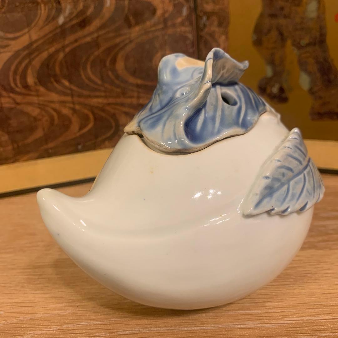 アンティーク　中国美術　桃形　香炉1客　　257