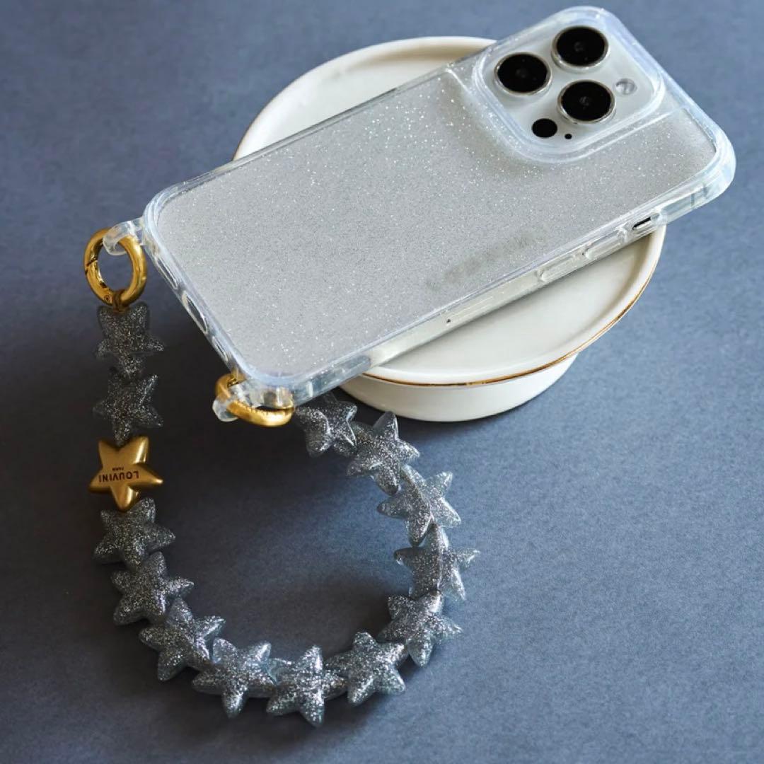 【未使用】LOUVINI PETIT ETOILE SILVERハンドストラップ