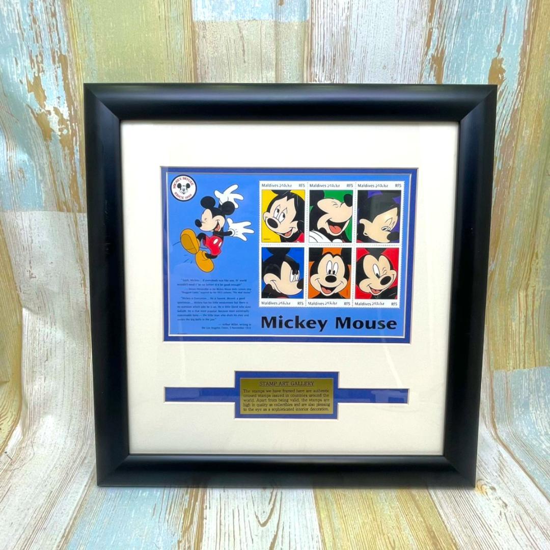 世界限定150枚 レア★ミッキーマウス 額縁★スタンプアートギャラリー