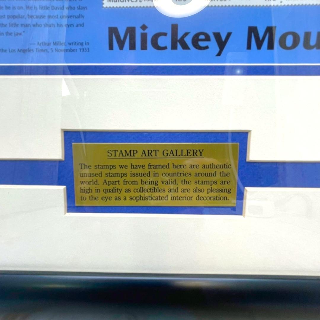 世界限定150枚 レア★ミッキーマウス 額縁★スタンプアートギャラリー