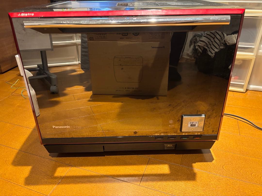 Panasonic NE-R3400 オーブンレンジ 赤　ビストロ