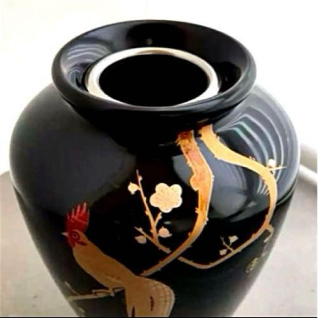 新品 漆器 京都 象彦 花びん 花器