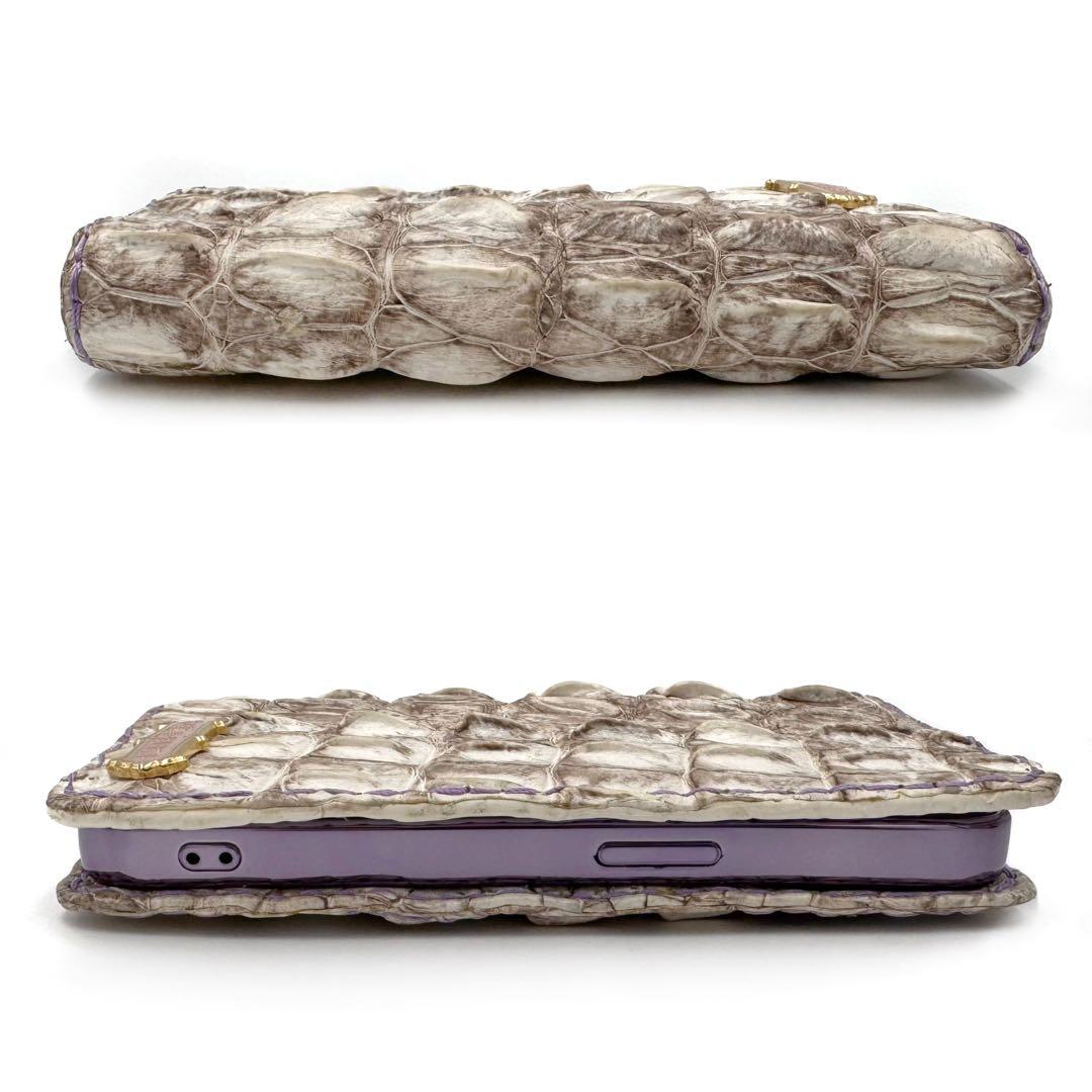 ゼルパリ ホーンバッククロコダイル ヒマラヤ iPhone 15 Pro ケース