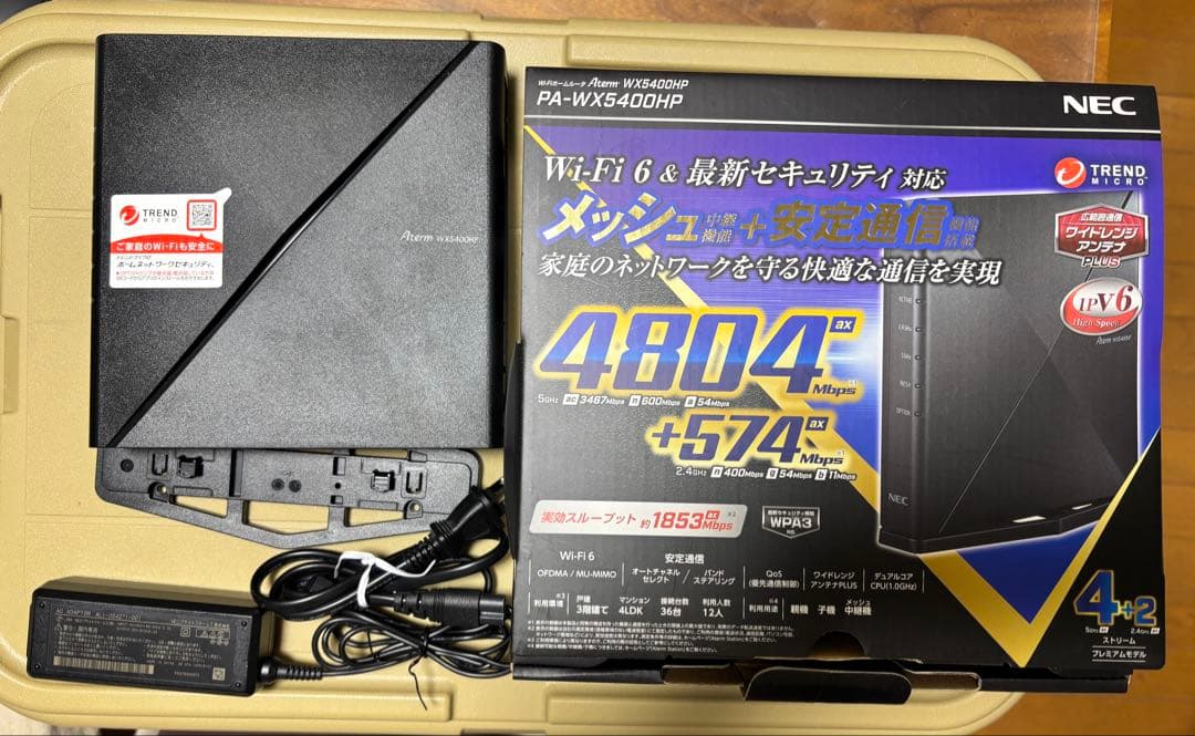 NEC 無線LANルーター PA-WX5400HP