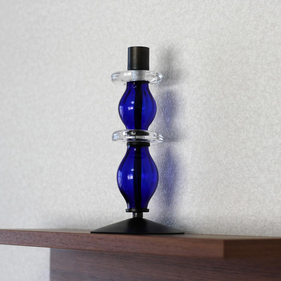 【美品・刻印】エリックホグラン　キャンドルホルダー オニオン型　2個セット