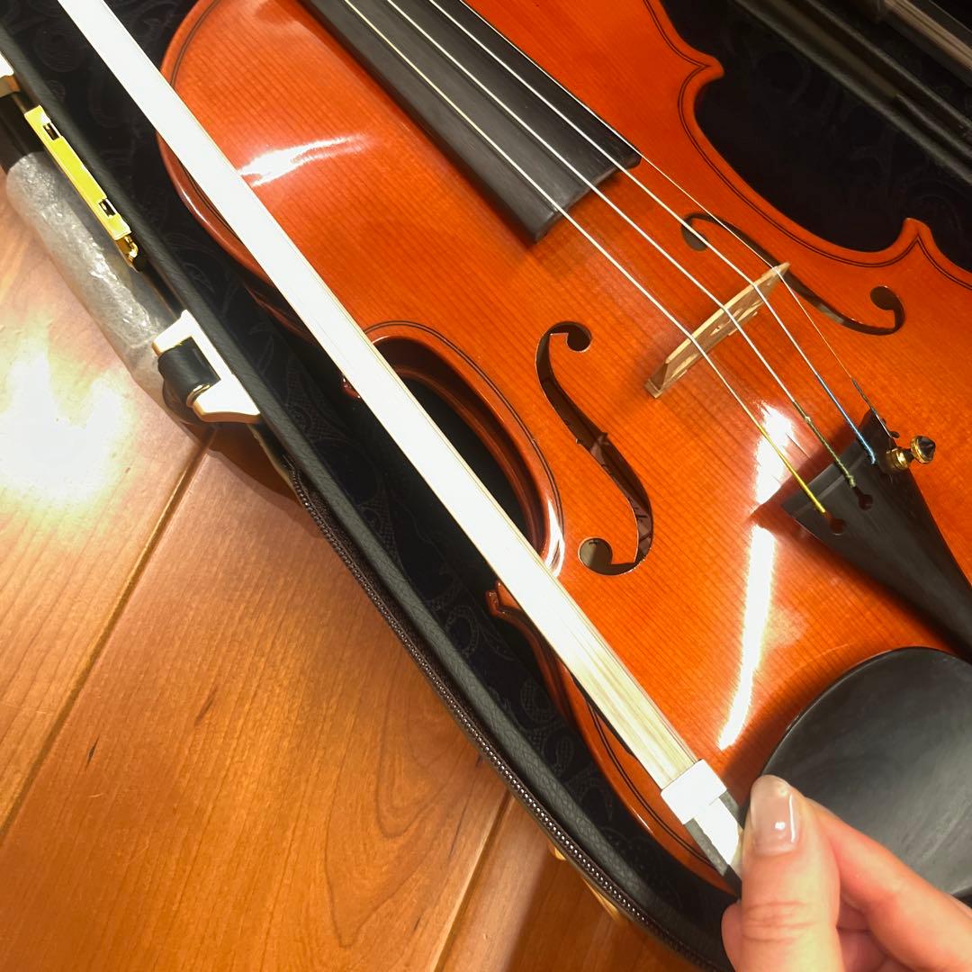 チェコ製 J.J.ドボルザーク バイオリン 4/4 弓、新品ケース付　美品