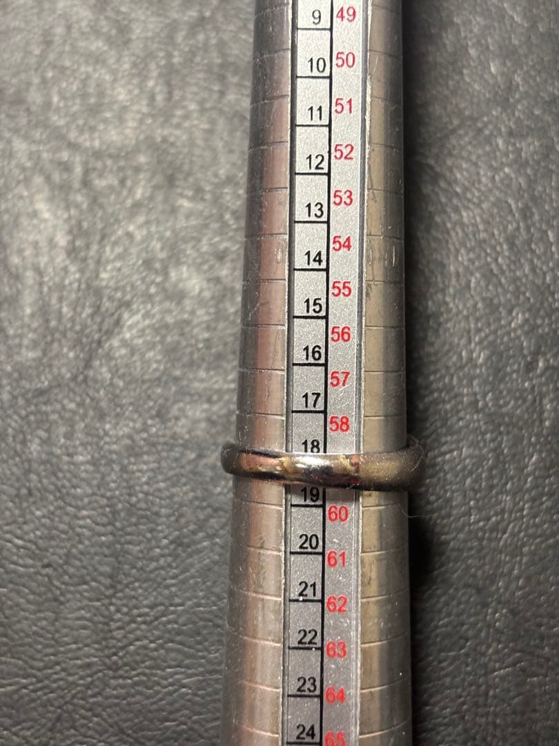 純銀　シルバーリング　18号