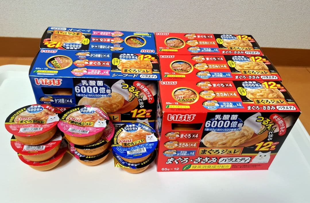 いなば まぐろジュレ シーフードバラエティ まぐろ・ささみバラエティ 計68個