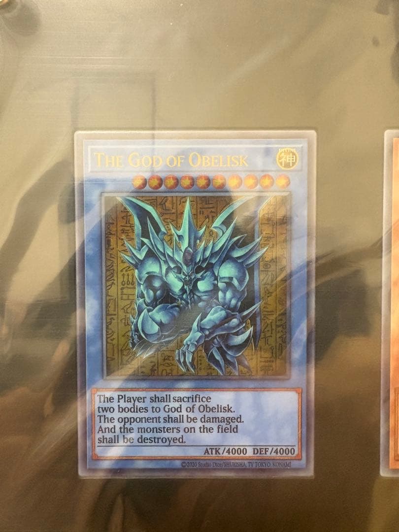 遊戯王カードゲーム25周年記念商品「三幻神」ステンレスカードセット