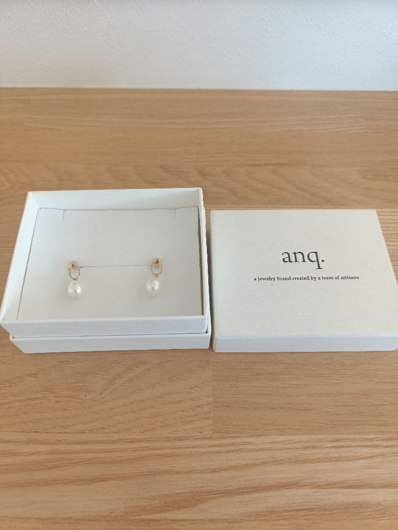 anq.　K10 マーキスパールピアス 淡水パール