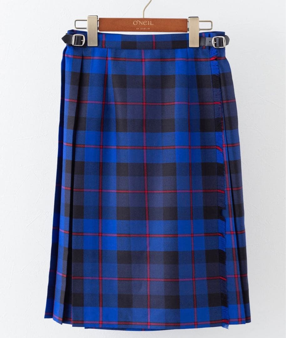 オニールオブダブリン　キルトスカート　ブルー