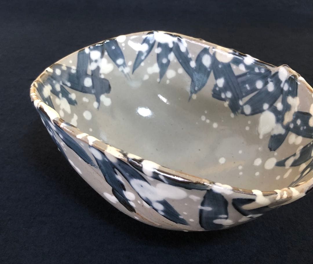 《R》懐石 雪笹 向付3客 丹波 杉原祥公作 共箱　260126く1