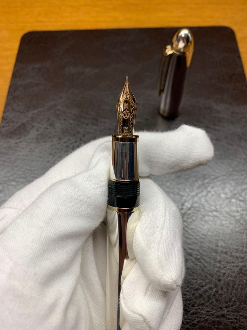 Sailor セーラー 万年筆 21K金ペン先 純銀軸 プロフィット21