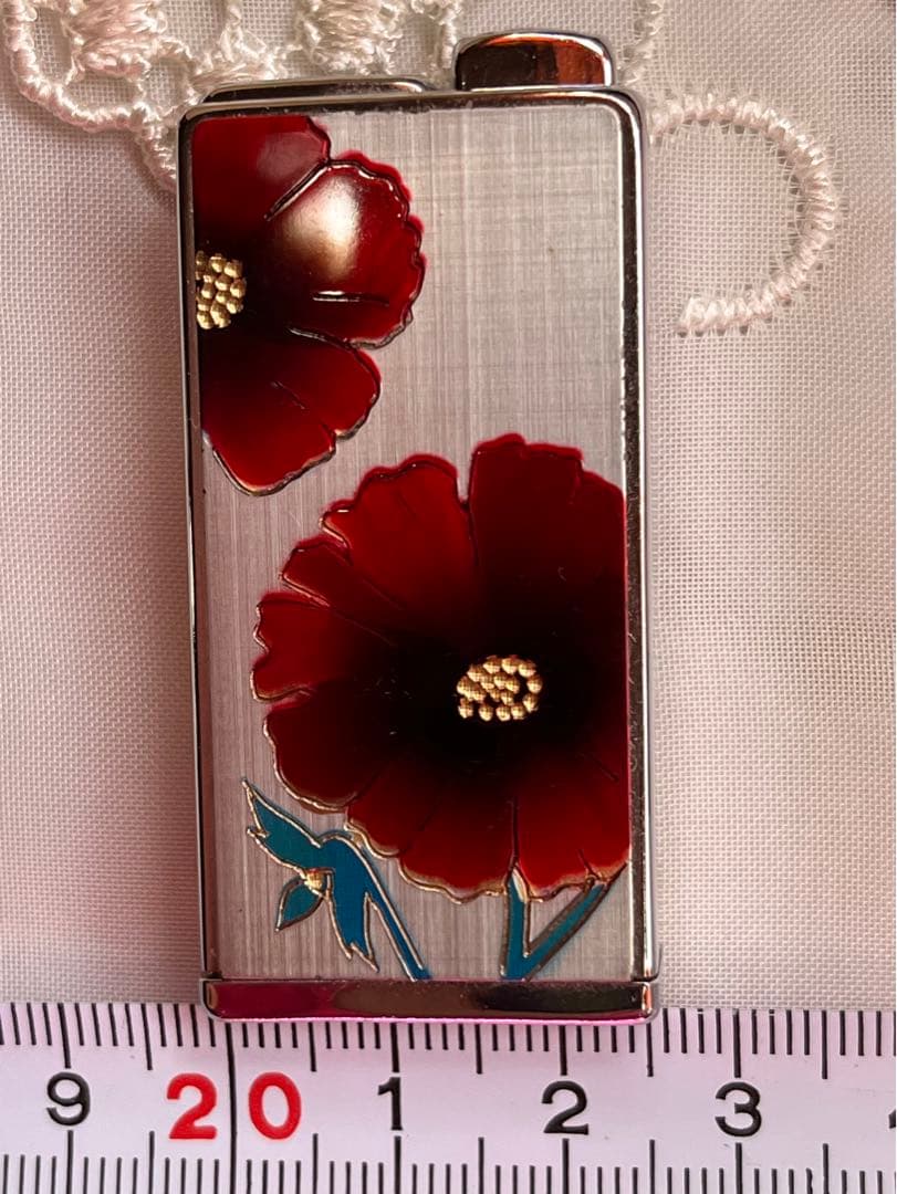 昭和レトロ　ヴィンテージ　コンパクト　ミラー　化粧鏡　ライター型香水スプレー