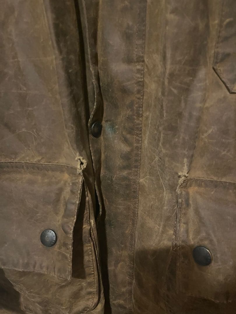 m*c様 バブアー ソルウェイジッパー　barbour ダメージあり