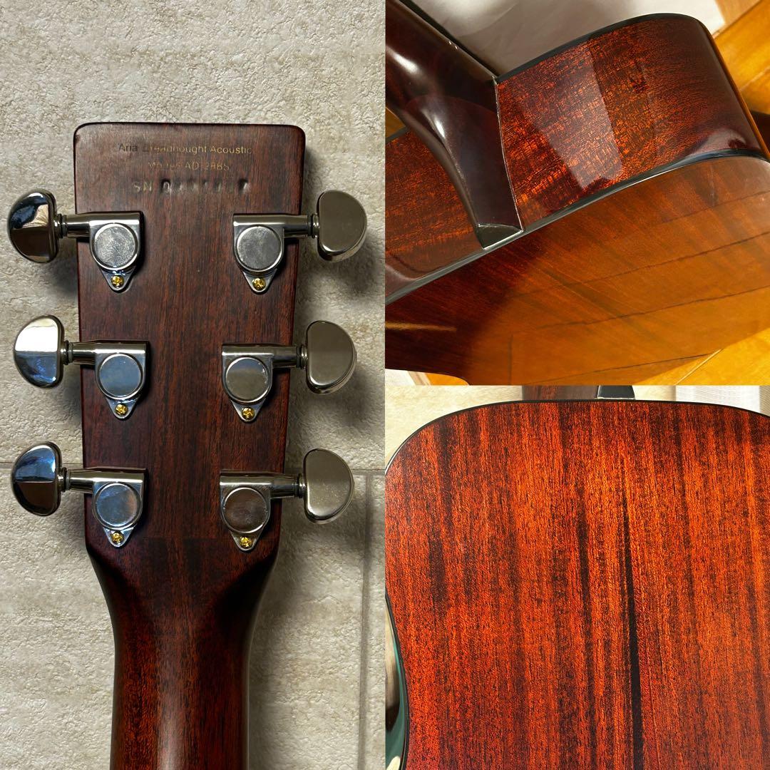 美品 Aria AD-28BS トップ単板 Ritter 高品質ギグバッグ付き