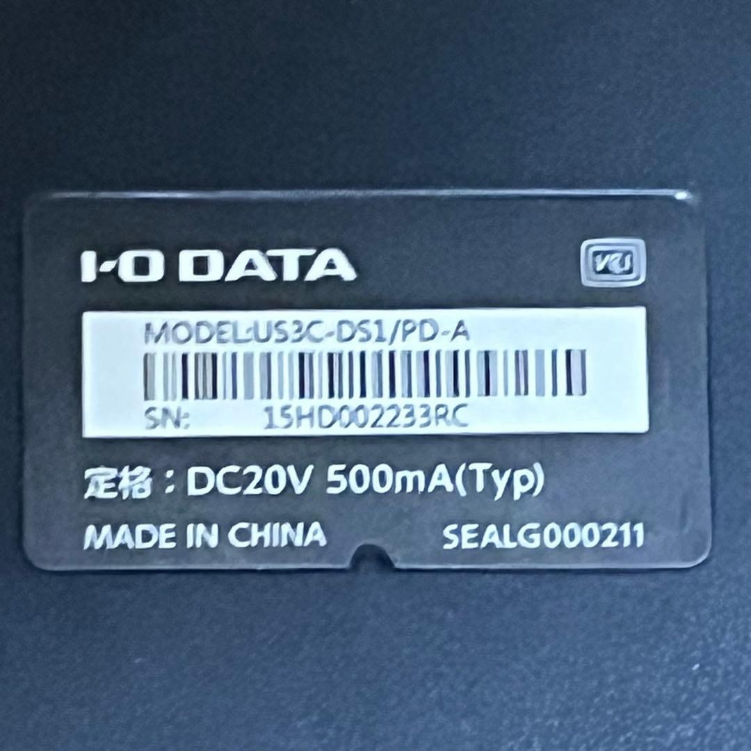 I-O DATA ドッキングステーション US3C-DS1/PD-A