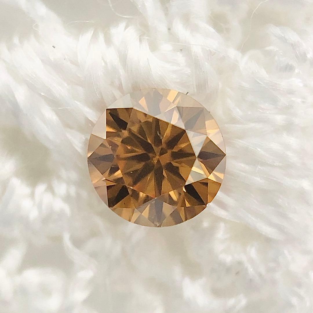 アクセサリー 0.162ct F.D.Brownish Yellow Orange SI-2
