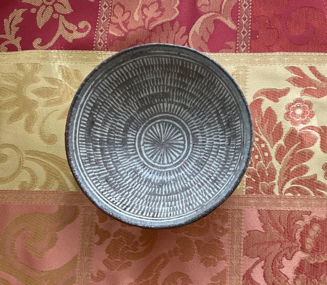 三島手　碗(小) 美しい白象嵌　金海窯