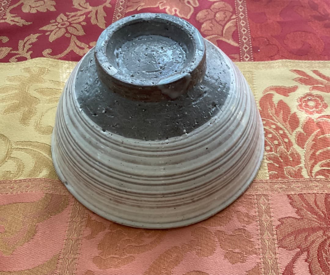 三島手　碗(小) 美しい白象嵌　金海窯