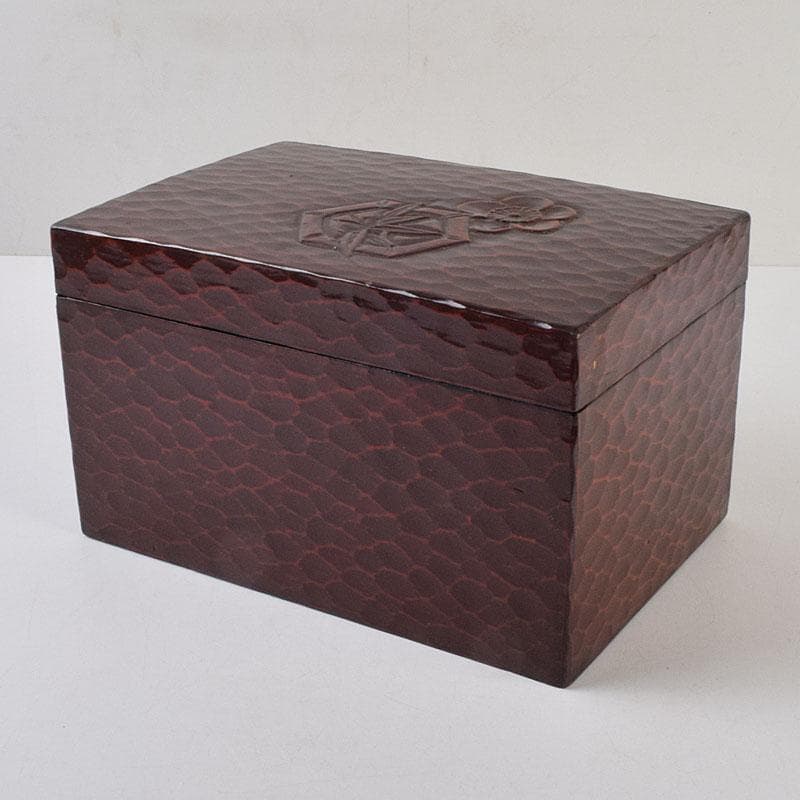 茶道具　鎌倉彫　利休茶箱　織部焼　茶碗　巾筒など　九点　一式　M　R9299