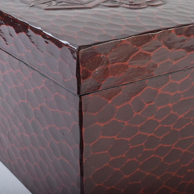 茶道具　鎌倉彫　利休茶箱　織部焼　茶碗　巾筒など　九点　一式　M　R9299