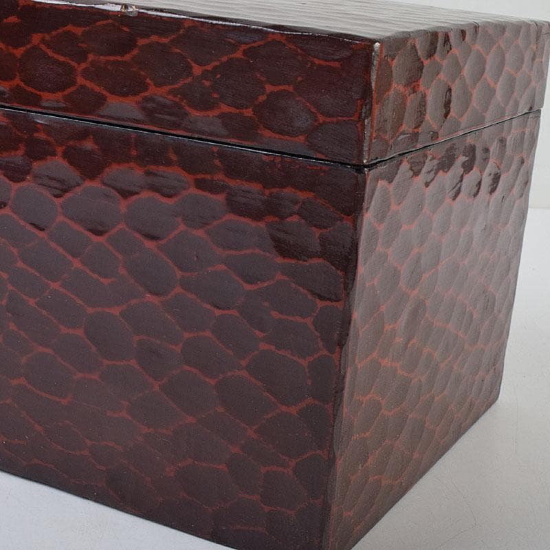 茶道具　鎌倉彫　利休茶箱　織部焼　茶碗　巾筒など　九点　一式　M　R9299