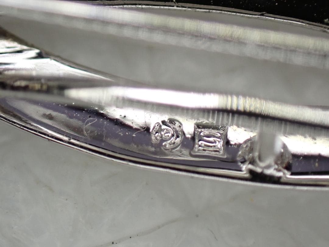 田崎真珠パール×シルバー刻印 ブローチ 真珠TASAKI 卒業式 入学式B1-A