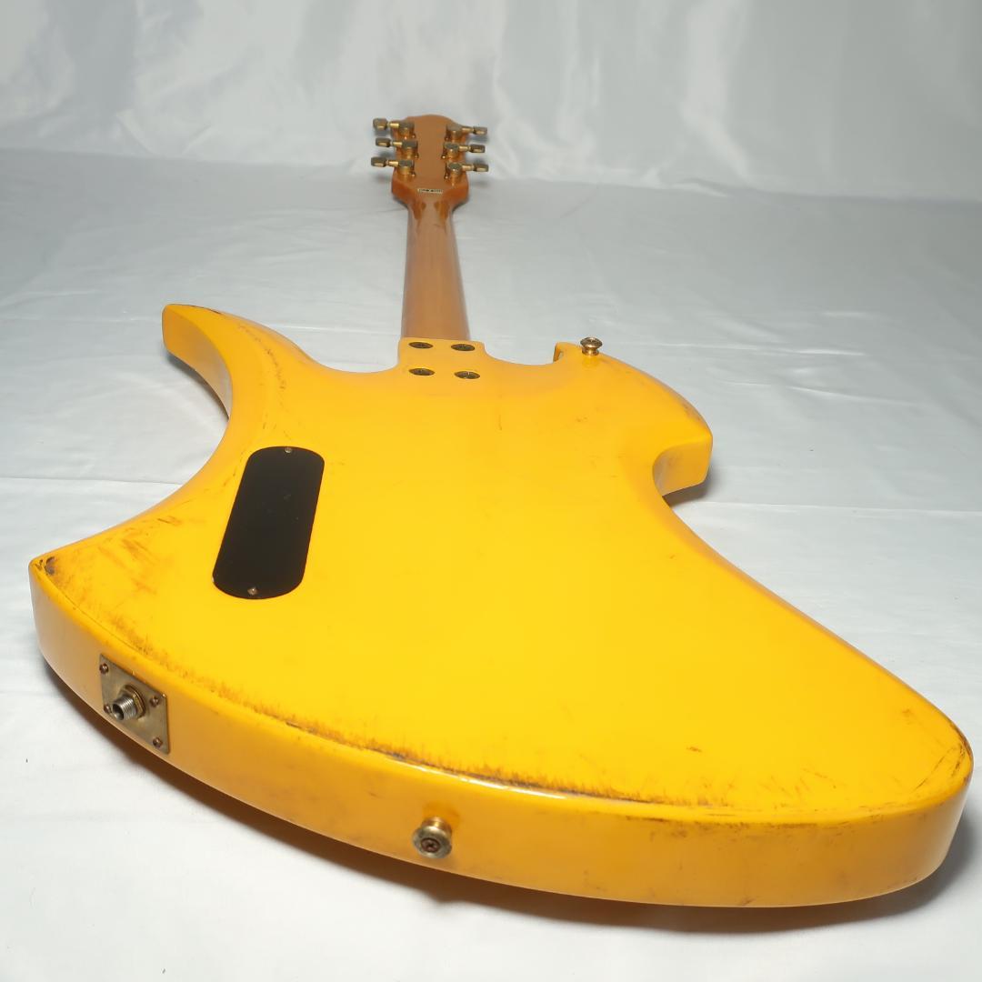 HIDEモデル モッキンバード エレキギター イエロー