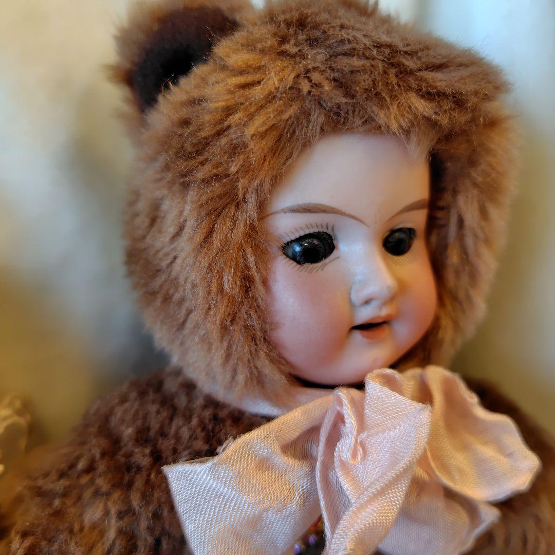 アンティーク　ビスクドール　アーモンドマルセル　クマになりたかった子
