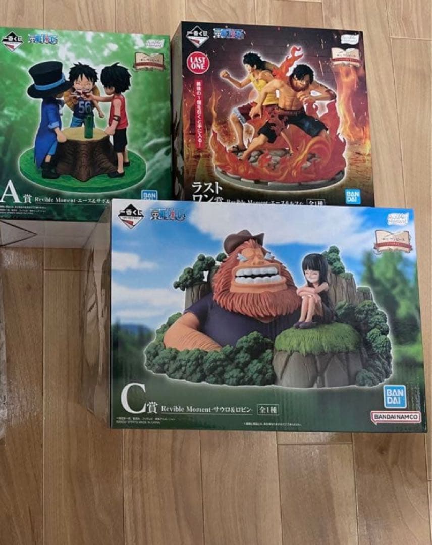 新品 一番くじ ワンピース A賞 C賞 ラストワン賞 セット ルフィエースサボ