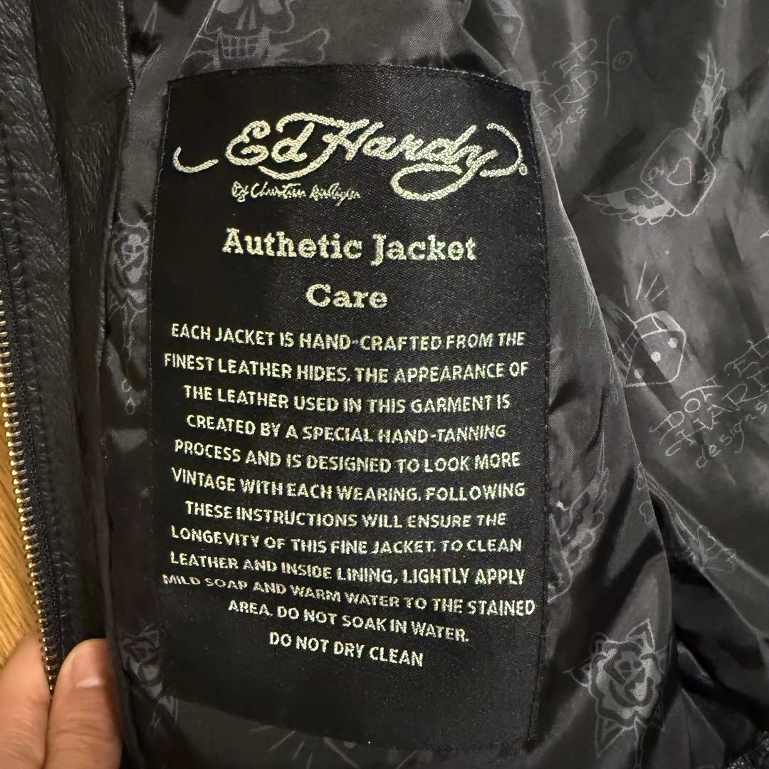 ジャケット・アウター edhardy leather jacket