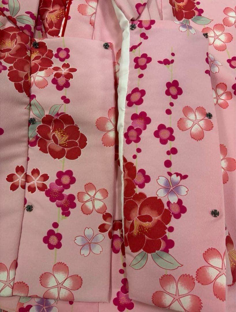 七五三　3歳女の子　着物セット　可愛いピンク　華やか桜　梅　新品